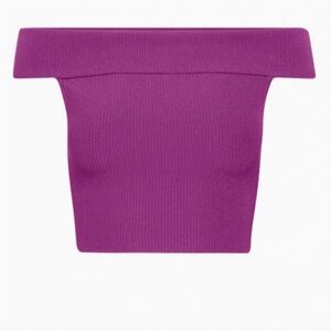 Babaton Sculpt Knit Top in Ube Purple